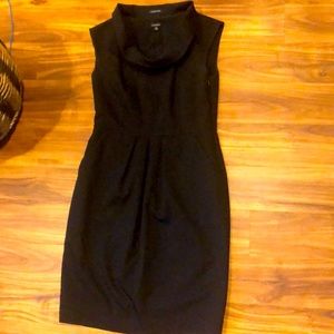Nine West classic black dress with cowl type neck